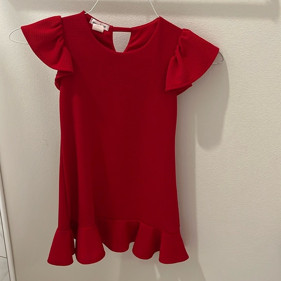 area code 407- Red Dress- Size Kids 8 - Picture 1 of 4
